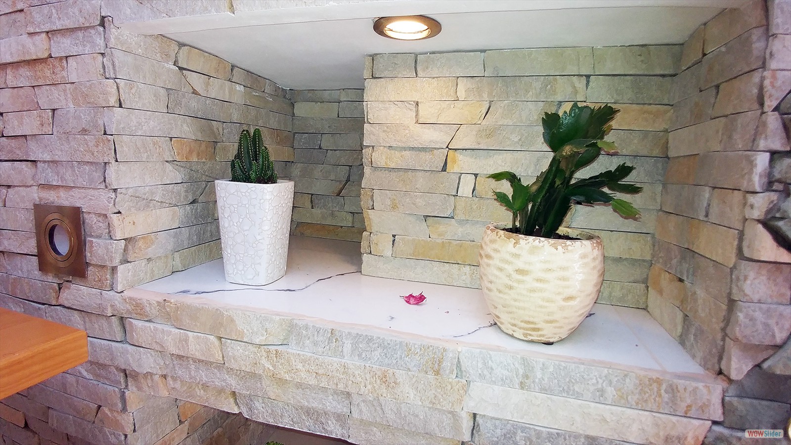 Main Room Stone Wall